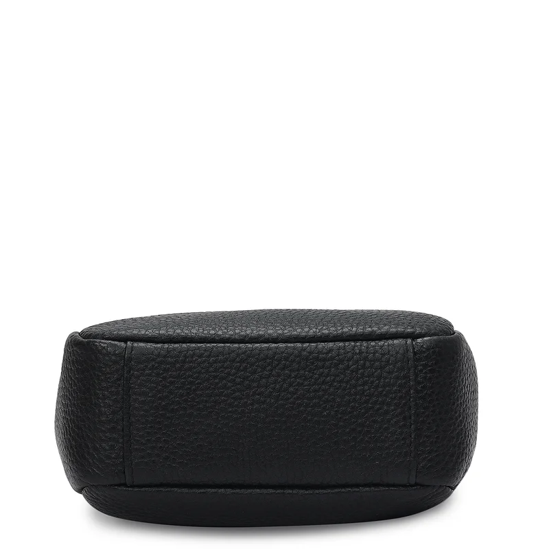 Da Milano Black Small Wax Leather Satchel - Black for Women | Best Price UAE